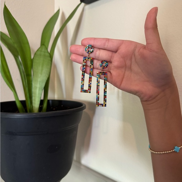 Jewelry - Multicolor Beaded Drop Earrings